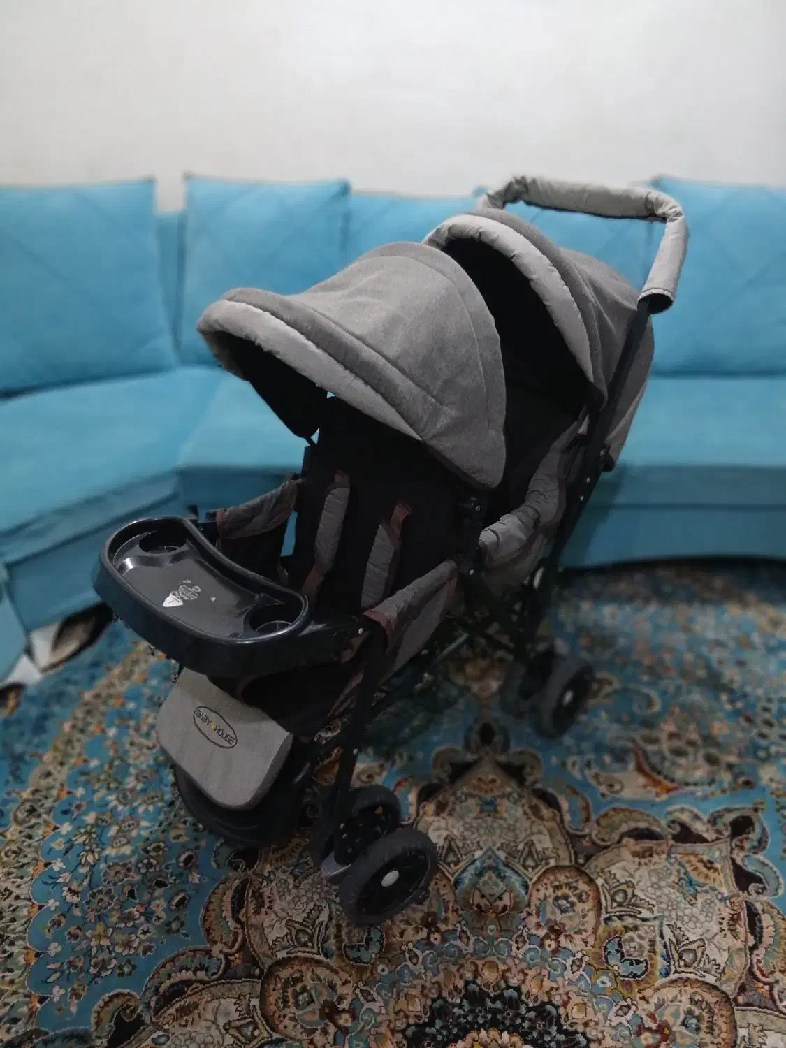 ۲ عدد کالسکه دوقلویی|کالسکه و لوازم جانبی|اهواز, زیتون کارگری|دیوار