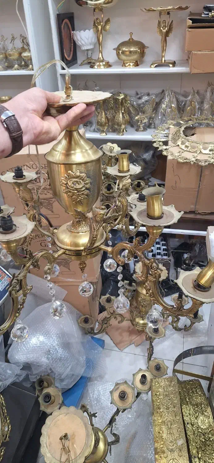 ۴ عدد لوستر برنز|لوستر و چراغ آویز|ارومیه, |دیوار