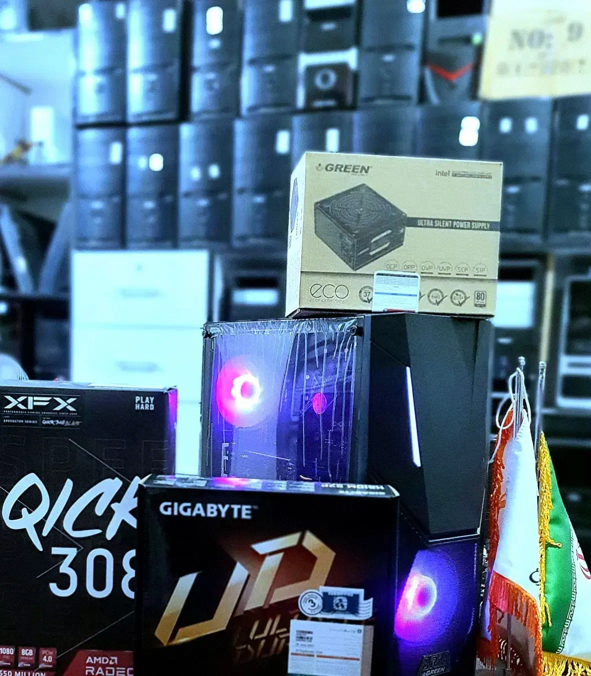 کیس نسل ۱۴ رم ۱۶ گرافیک ۸ هارد NVME پاور گرین 480|رایانه رومیزی|مشهد, جانباز|دیوار