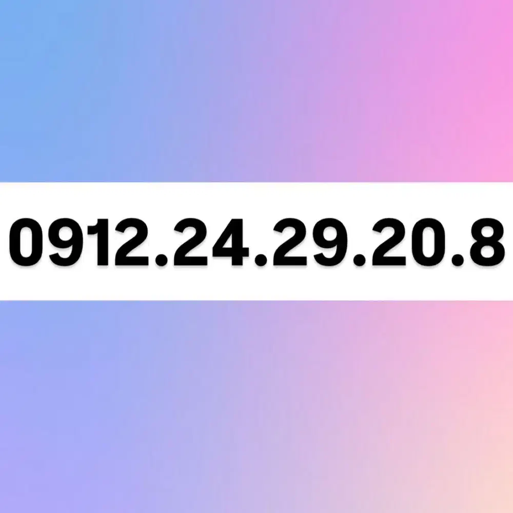 0912.24.29.20.8|سیم‌کارت|تهران, تهرانپارس جنوبی|دیوار