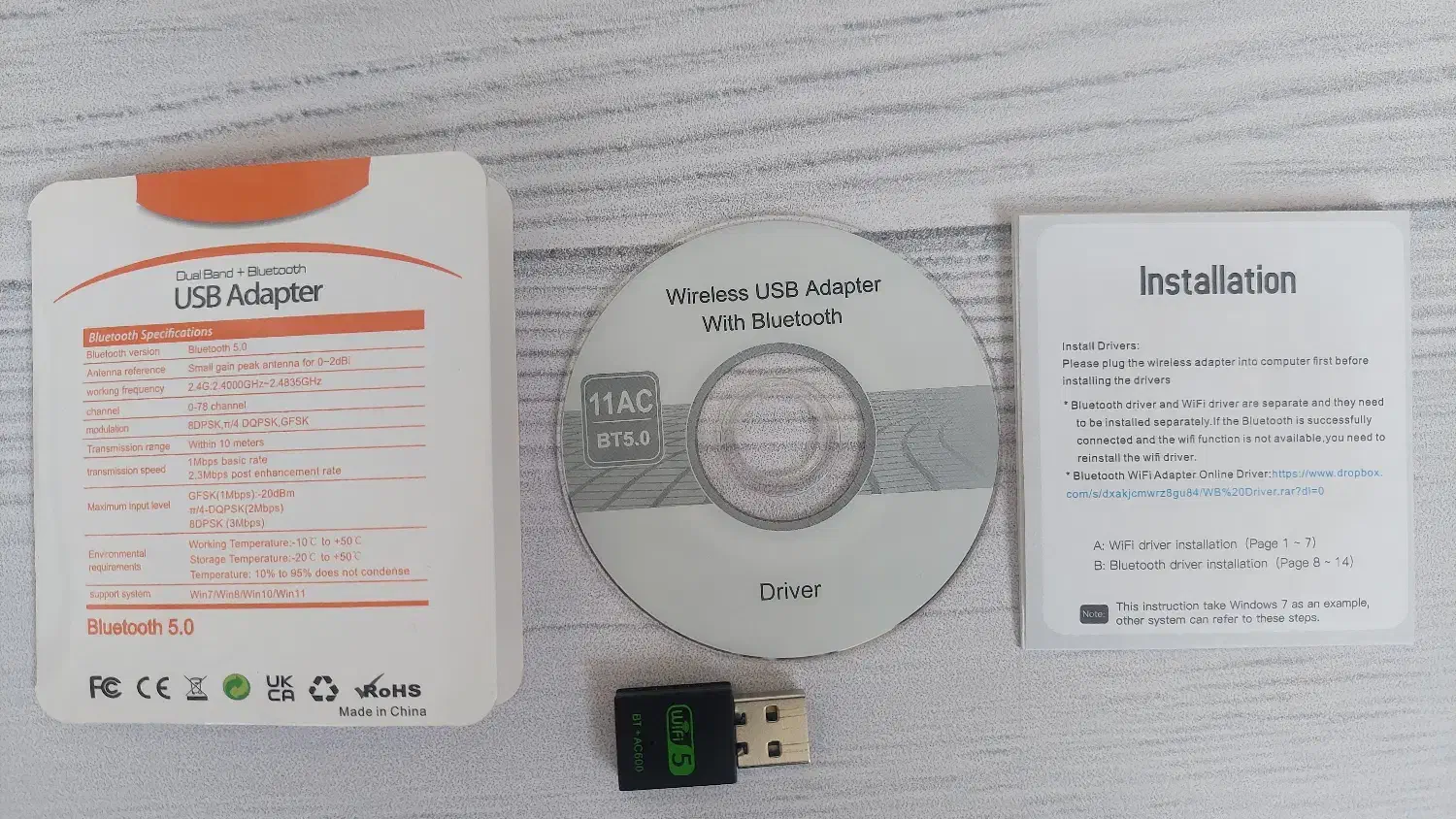 دانگل WIFI وایفای دو باند و بلوتوث 5 هم زمان|قطعات و لوازم جانبی رایانه|تهران, آرژانتین|دیوار