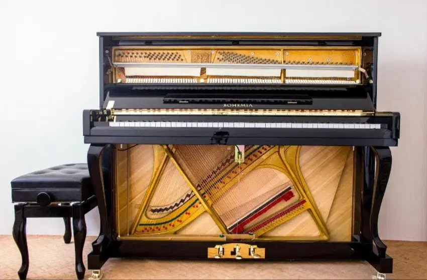 پیانو آکوستیک بوهمیا خوش صدا|پیانو، کیبورد، آکاردئون|تبریز, |دیوار