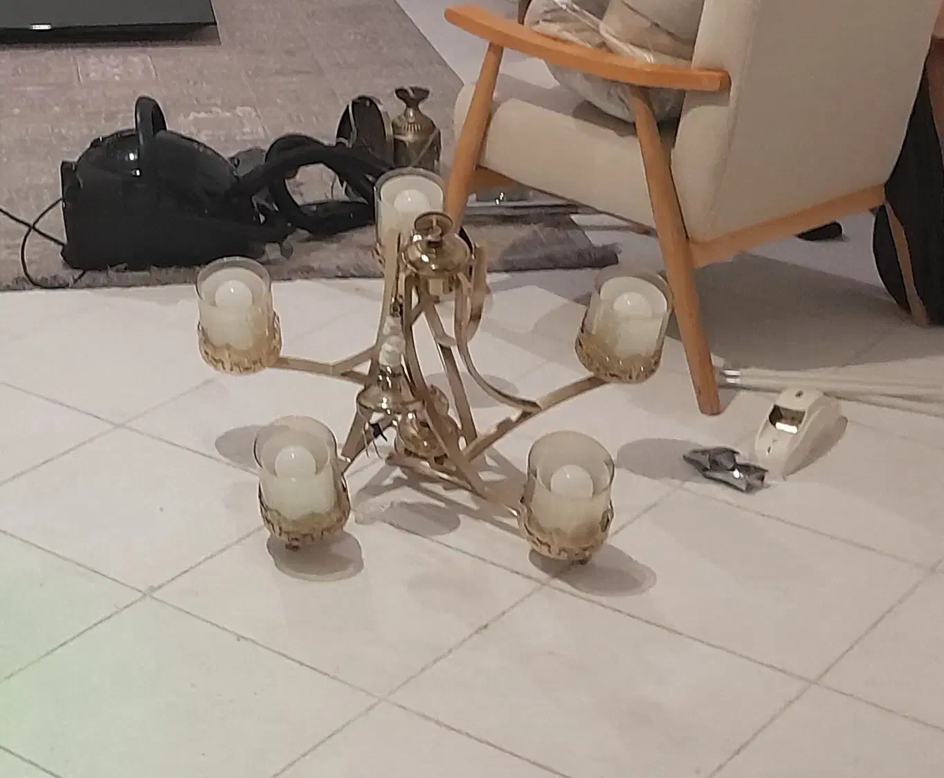 لوستر|لوستر و چراغ آویز|سمنان, |دیوار