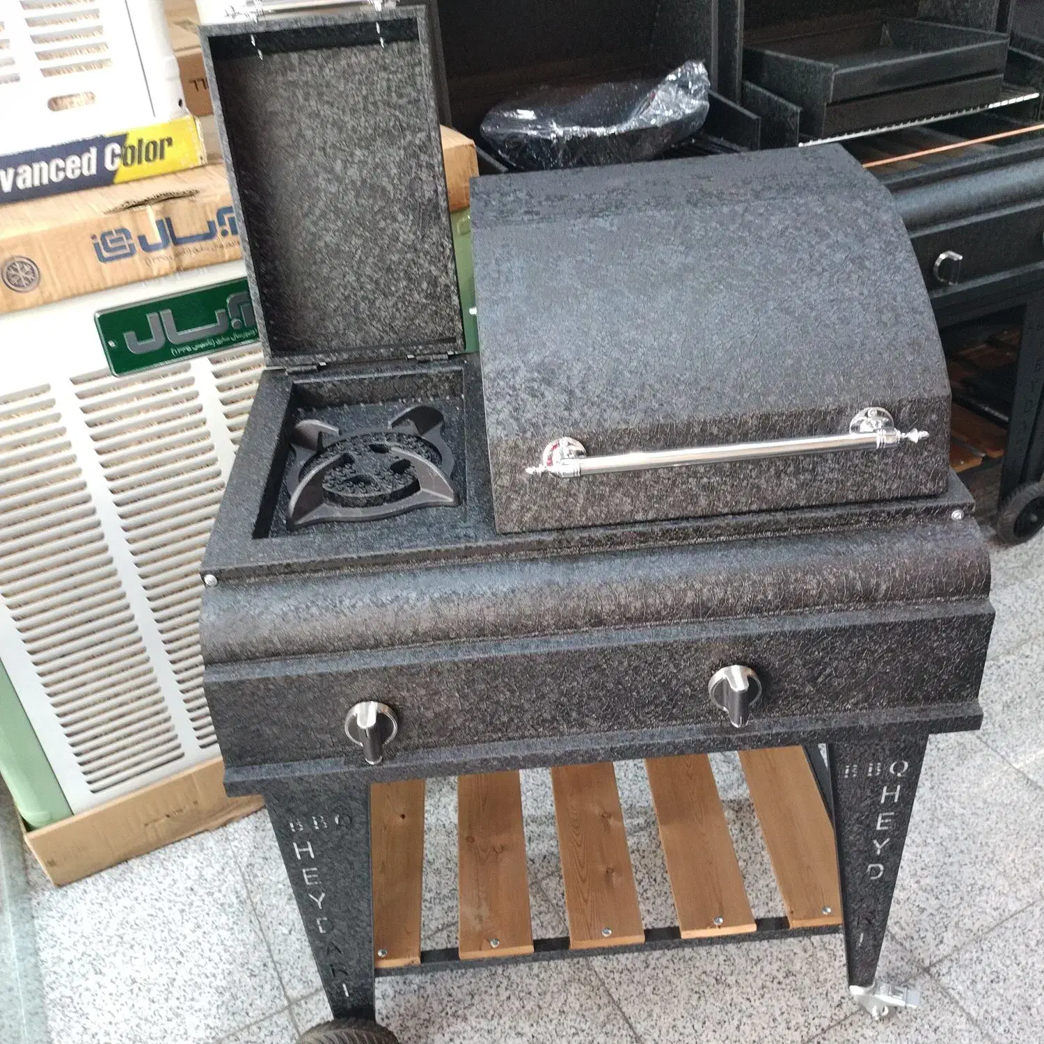 باربیکیو پلوپز دار ۷۰ سانت ۲شیر چدن سنگین|اجاق گاز و لوازم برقی پخت‌وپز|تهران, هفت حوض|دیوار