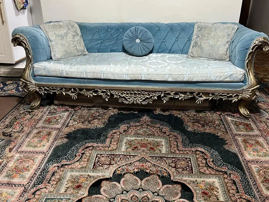 مبل 8 نفره زیبا و با کیفیت|مبلمان خانگی و میز عسلی|رشت, استادسرا|دیوار
