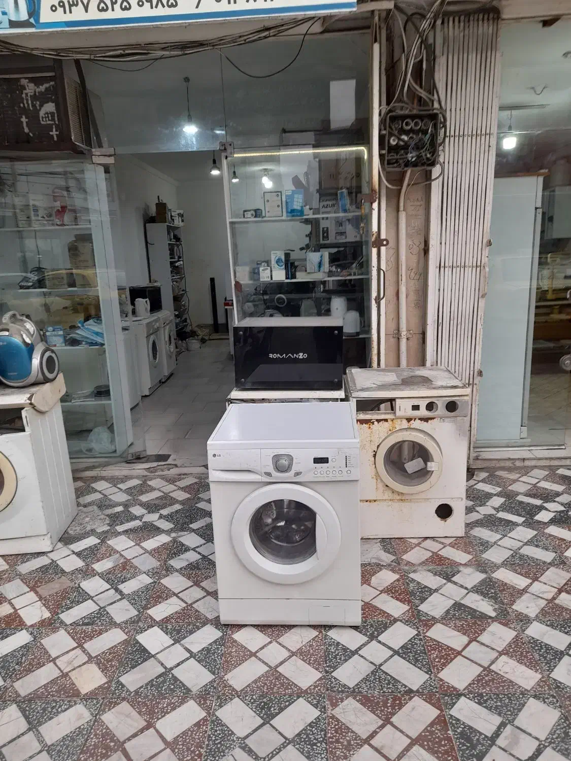 لباسشویی ۷ کیلویی ال جی اصل|ماشین لباسشویی و خشک‌کن لباس|بابل, |دیوار