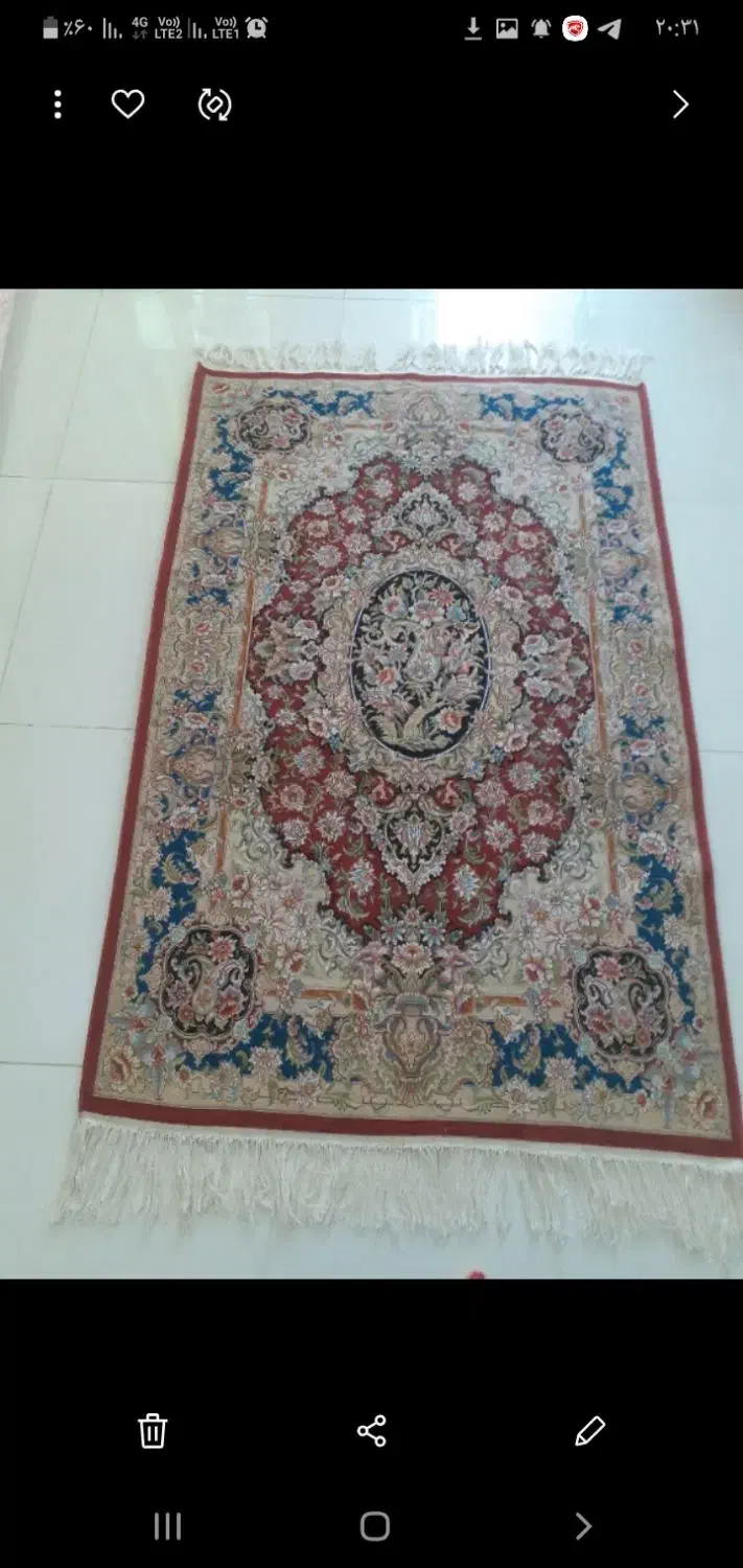 فرش دستبافت نو سالاری ۱۲۸،۰۰۰،۰۰۰|فرش|تاکستان, |دیوار