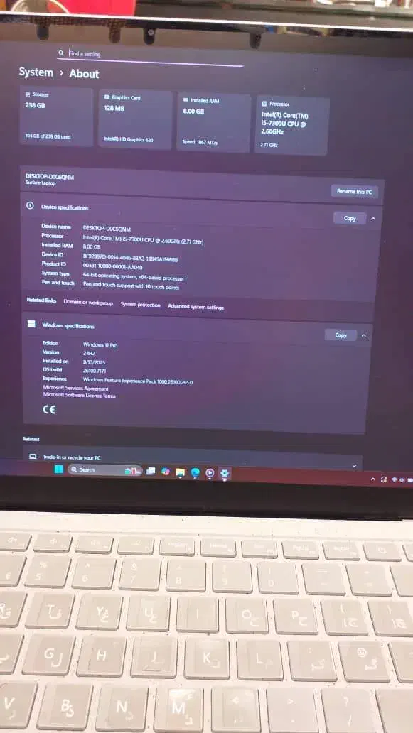 سرفیس لپ تاپ ۲-Surface Laptop2 i5/8/256-|رایانه همراه|تبریز, |دیوار