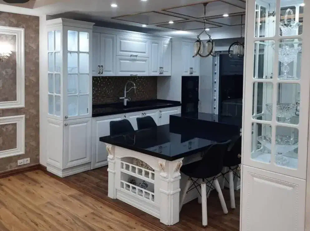 کابینت آشپزخانه/ هایگلاس /ممبران/نئوکلاسیک/MDF 707|مصالح و تجهیزات ساختمان|اصفهان, الهیه|دیوار