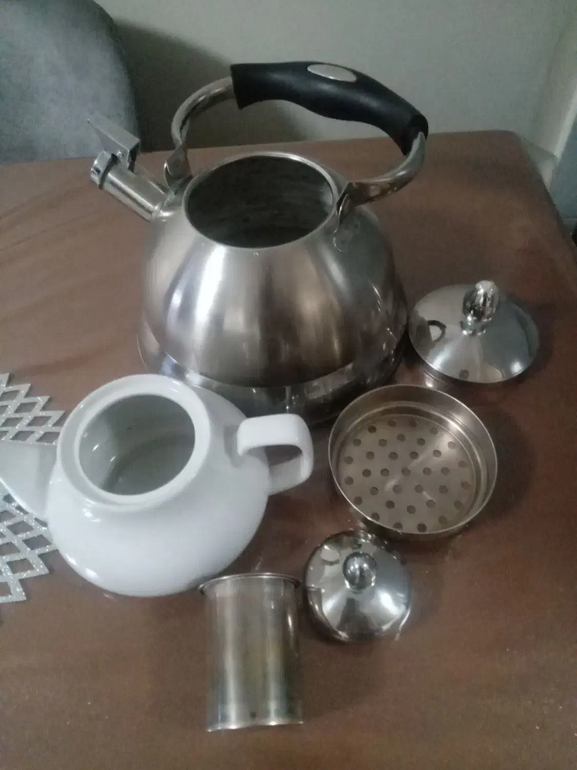 کتری وقوری سیلور|قوری، کتری، قهوهساز دستی|تهران, آهنگران (سراسیاب دولاب)|دیوار