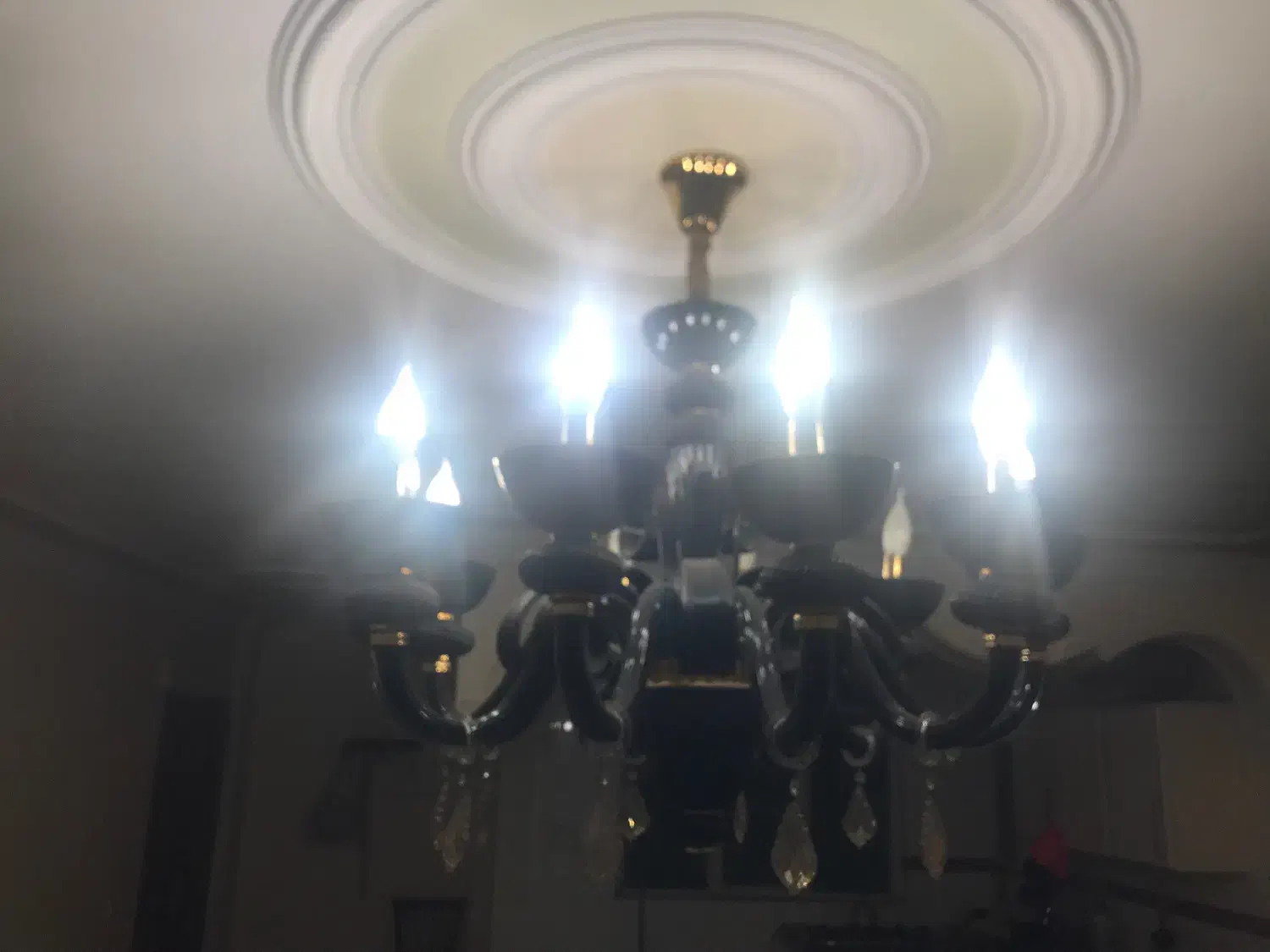 لوستر لوکس مشکی10شاخه|لوستر و چراغ آویز|تهران, تهرانپارس غربی|دیوار