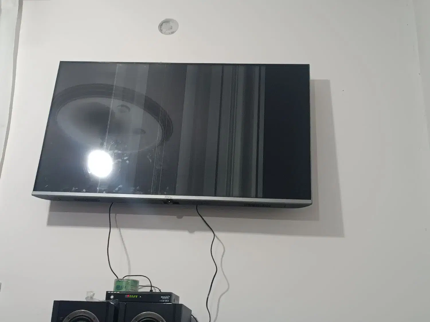 تلویزیون 55اینچ هیوندا صفحه شکسته|تلویزیون و پروژکتور|ورامین, ریحان آباد|دیوار