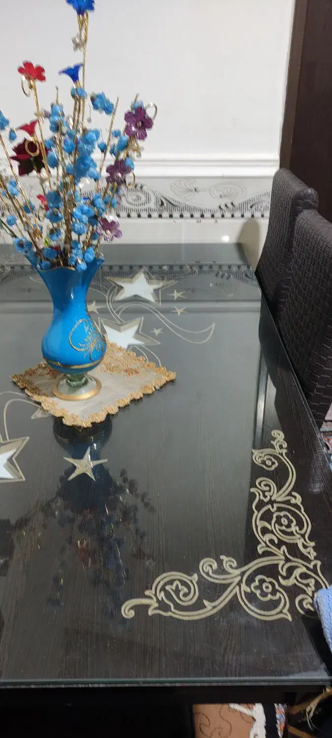 میز غذاخوری شش نفره|میز و صندلی غذاخوری|آبپخش, |دیوار