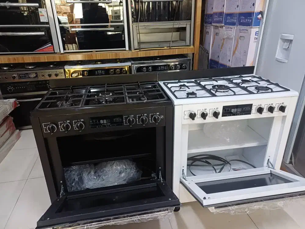 اجاق گاز 5شعله  صفحه لعاب و صفحه استیل بریموند|اجاق گاز و لوازم برقی پخت‌وپز|نسیم‌شهر, |دیوار