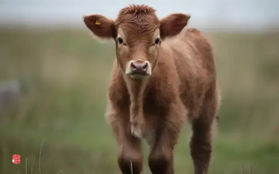 گوساله ماده ۴ماهه دو رگ بومی|حیوانات مزرعه|اردکان, |دیوار