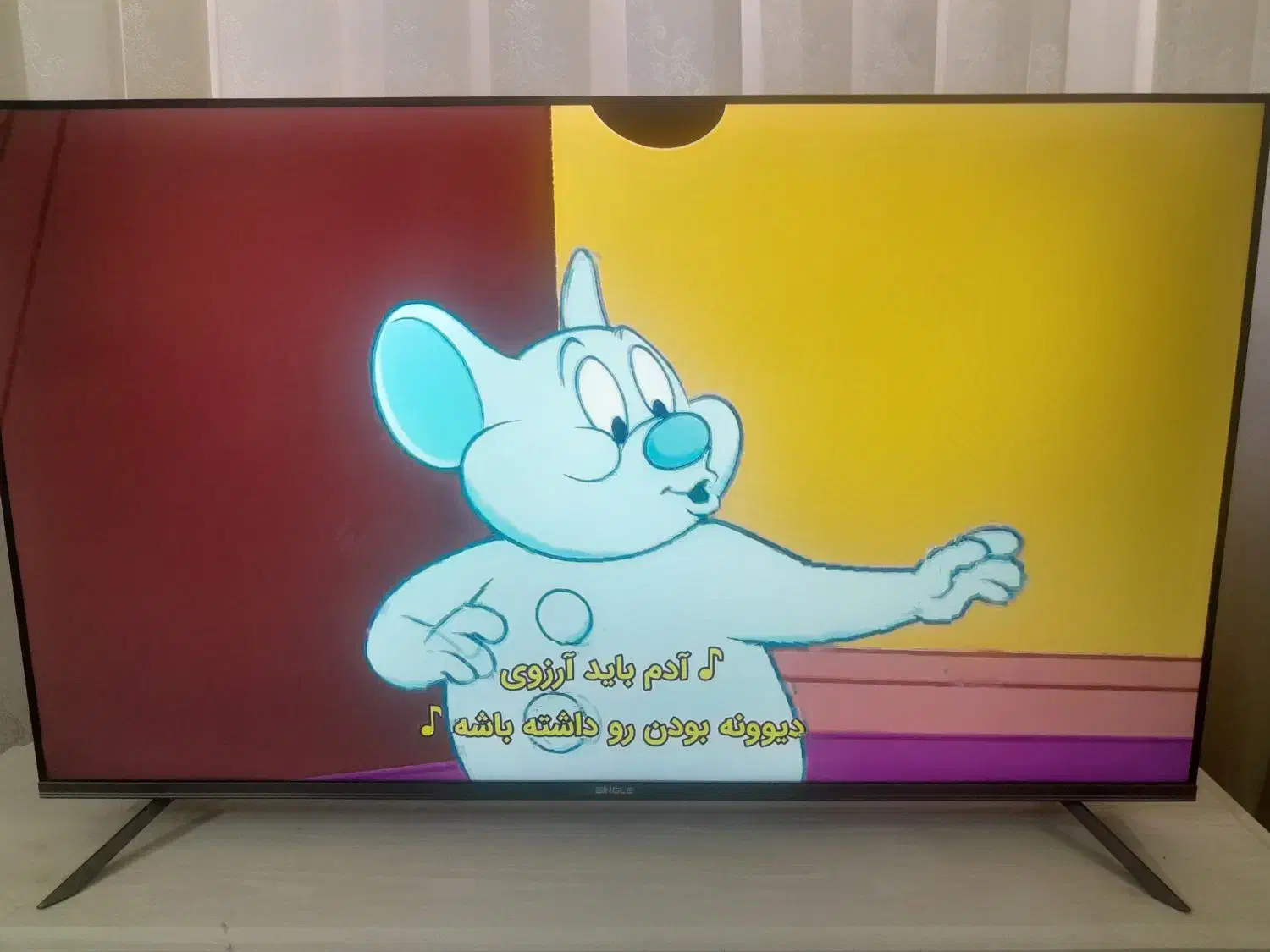 تلویزیون۵۰،اینچ سینگل|تلویزیون و پروژکتور|مشهد, طرق|دیوار