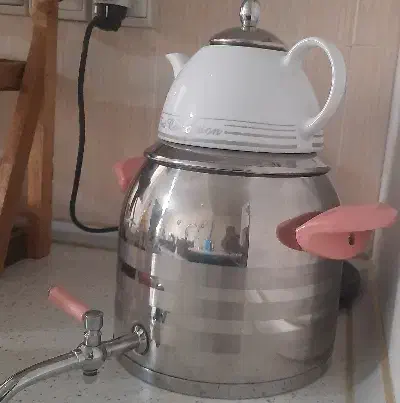 کتری قوری استیل کف چدنی|قوری، کتری، قهوه‌ساز دستی|هشتگرد, شهرک ایران خودرو|دیوار