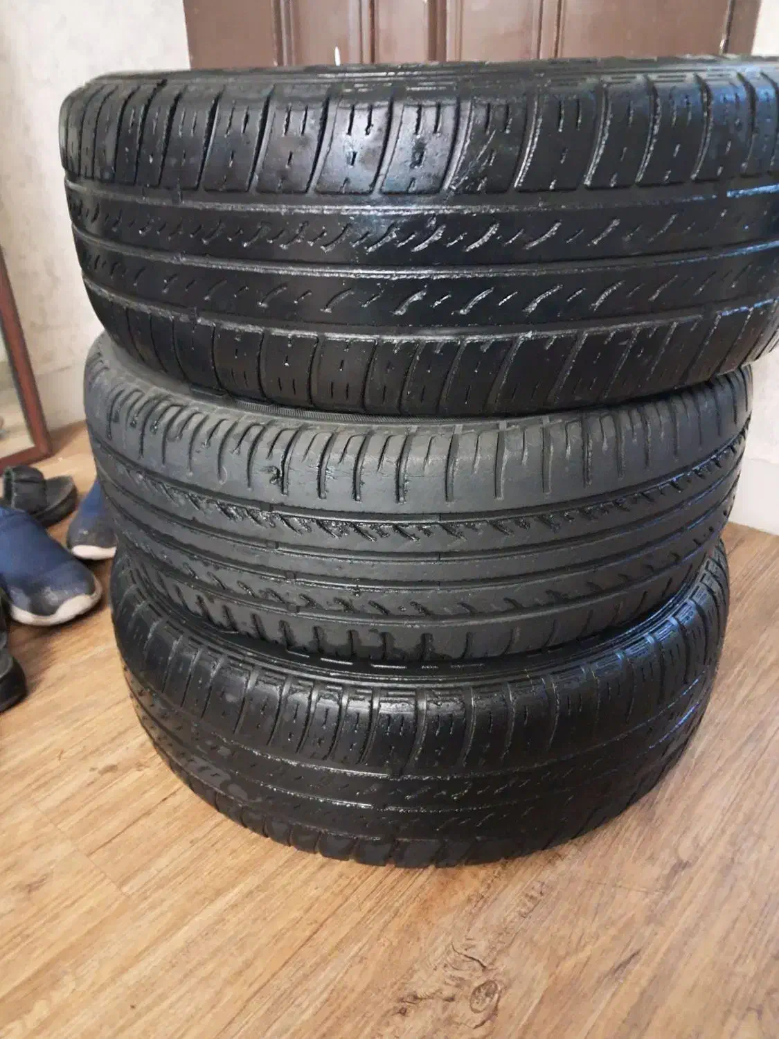 چهار عدد لاستیک ۱۴ دست دوم یدونه ۸۰ درصد|قطعات یدکی و لوازم جانبی|تهران, خاک سفید|دیوار