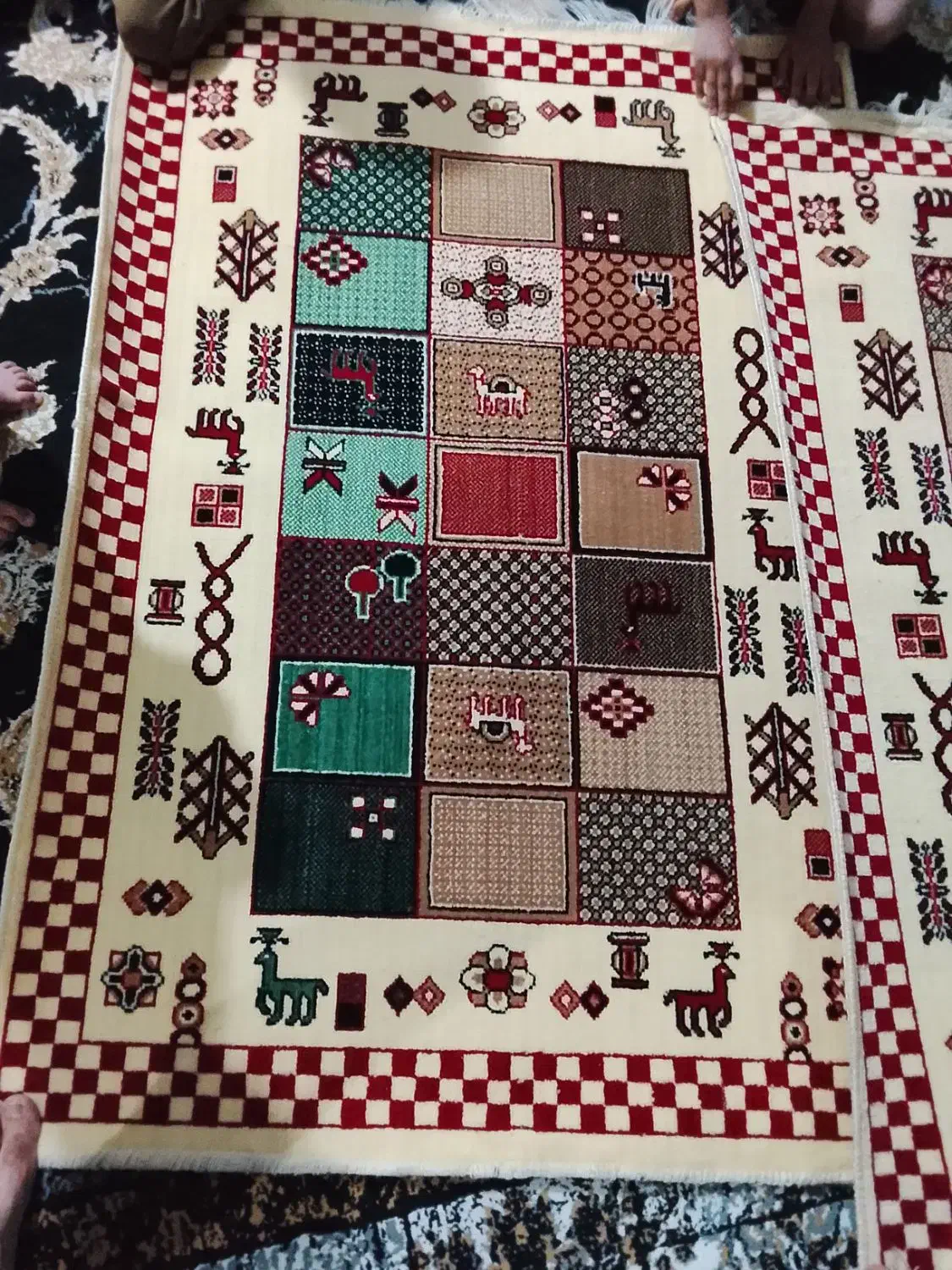 چهار عدد قالیچه|فرش|زاهدان, |دیوار