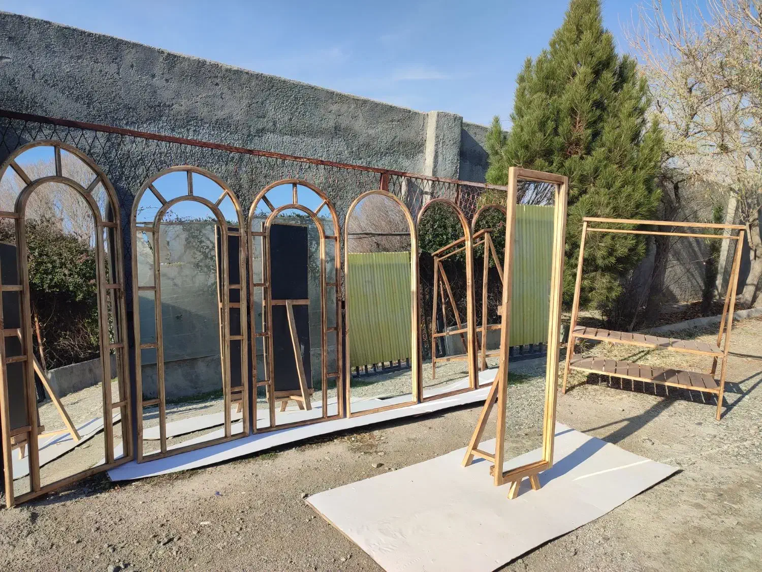 تولیدی آینه قدی چوبی (چوب روس)|آینه|صفادشت, |دیوار