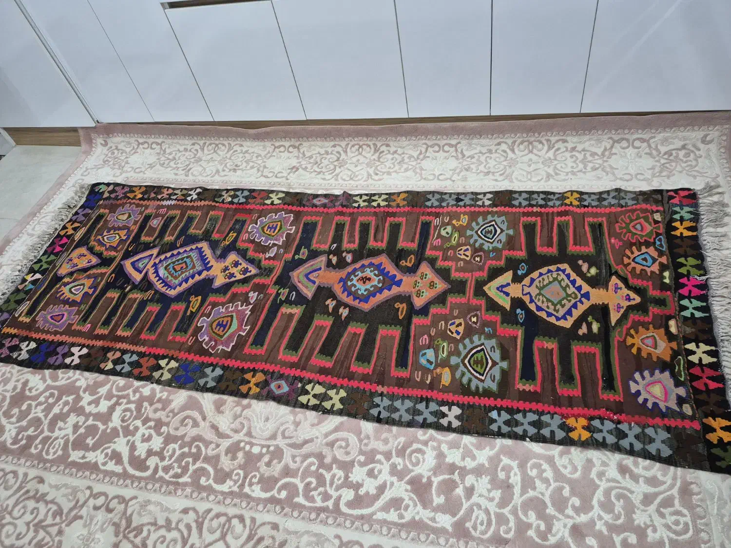 گلیم دستبافت|گلیم، جاجیم، گبه|سجاس رود, |دیوار