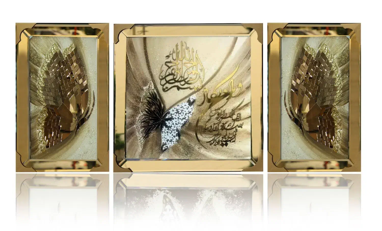 تابلو سه تیکه تکسچر|تابلو، نقاشی، عکس|ری, صالح‌آباد شرقی|دیوار