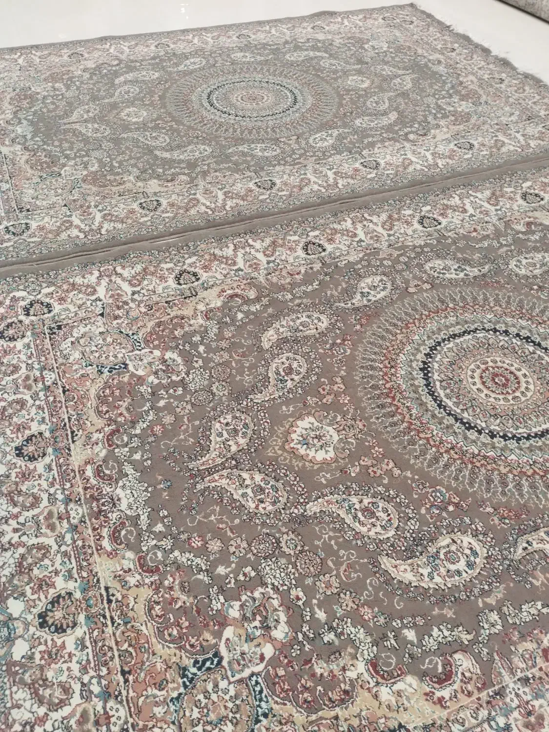 یک جفت فرش ۶ متری گردویی ضخیم پر تراکم در حد نو|فرش|هشتگرد, شهرک اداری|دیوار