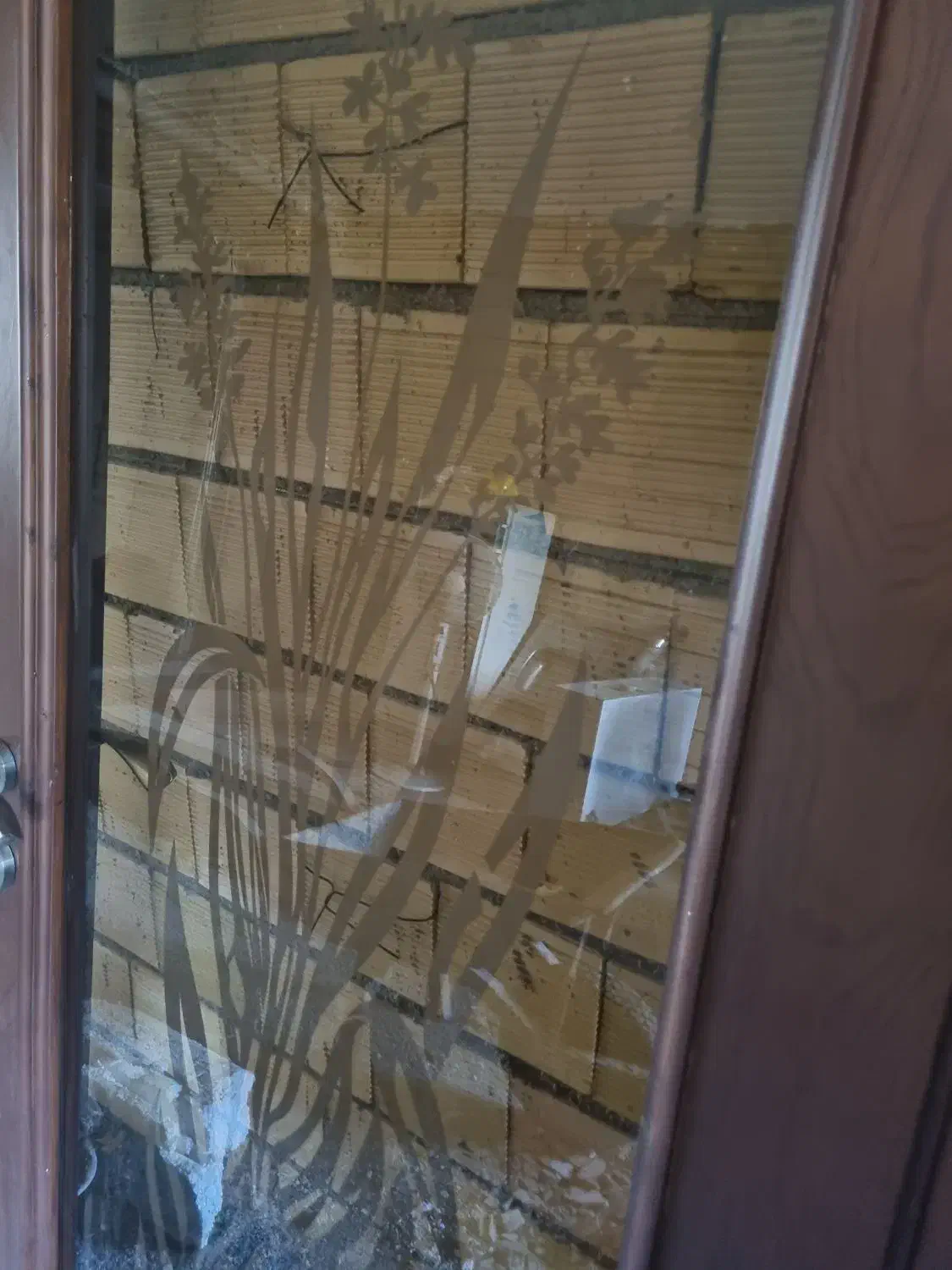 درب چوبی نراد شیشه سنبلانس|مصالح و تجهیزات ساختمان|رشت, لاکانی|دیوار