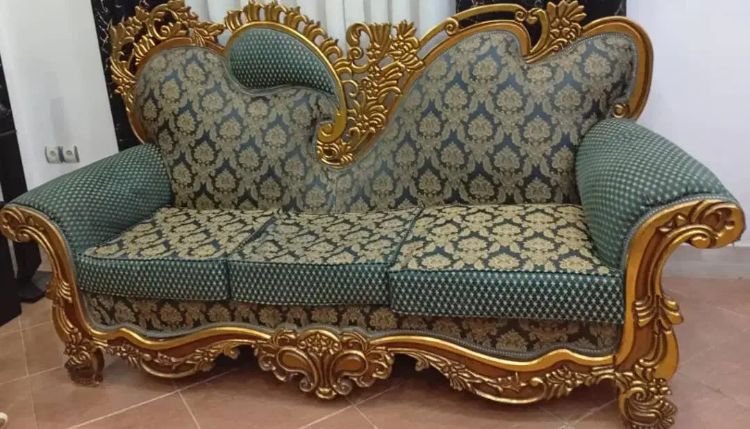 مبل ۷ نفر سلطنتی زیبا و راحت|مبلمان خانگی و میز عسلی|رشت, پسیخان|دیوار