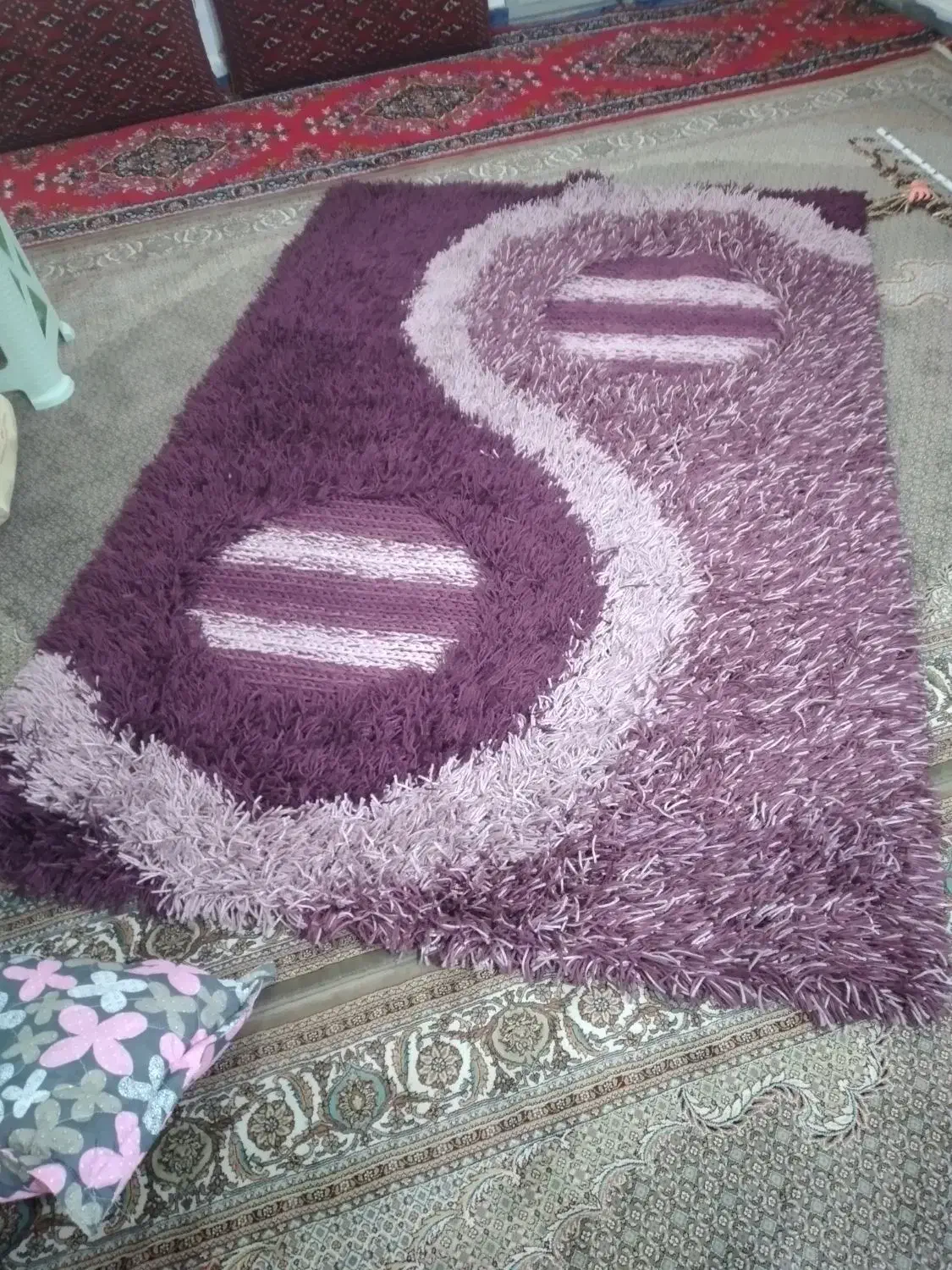 گلیم نخی ترک  درحد نو|گلیم، جاجیم، گبه|وحیدیه, |دیوار