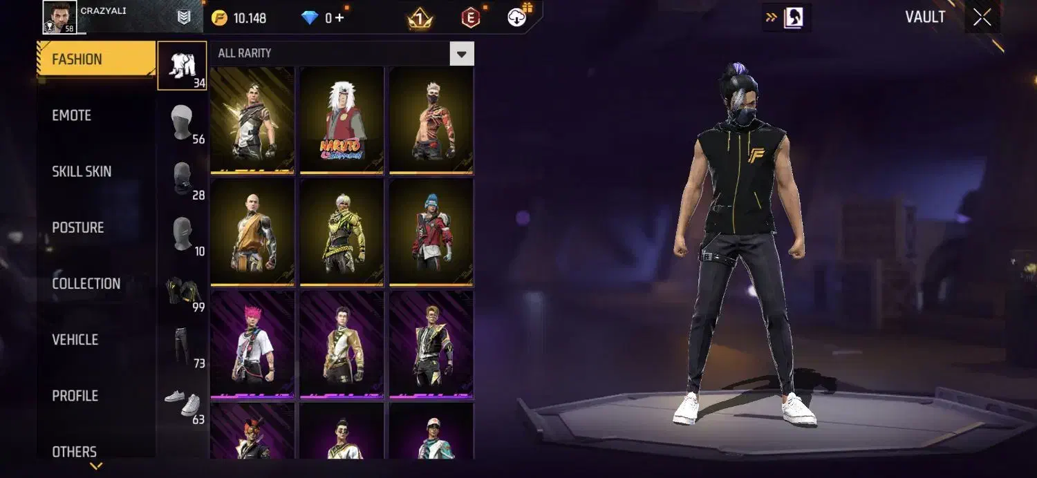 اکانت فری فایر|کنسول، بازی ویدئویی و آنلاین|کرباسک, |دیوار