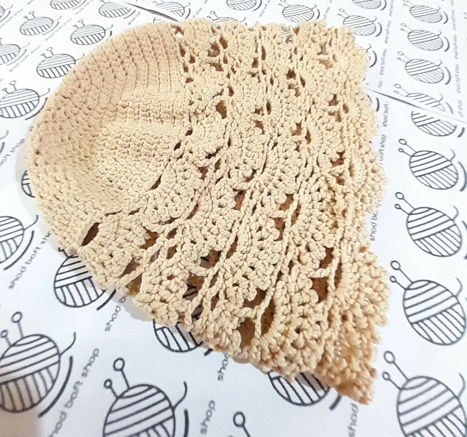 کلاه توری لئونی شاد بافت مدل صدفی|لباس|تنکابن, |دیوار