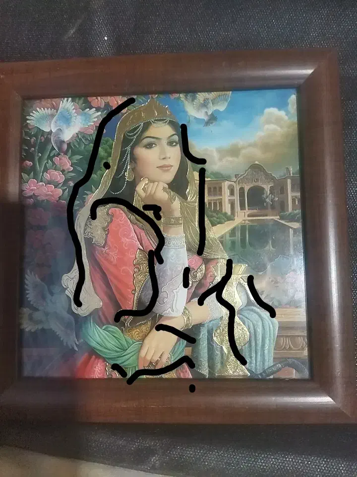 قاب عکس چوبی آنتیک با طلاکوب دست‌ساز|صنایع دستی و سایر لوازم تزئینی|اهواز, فاز ۱ پادادشهر|دیوار