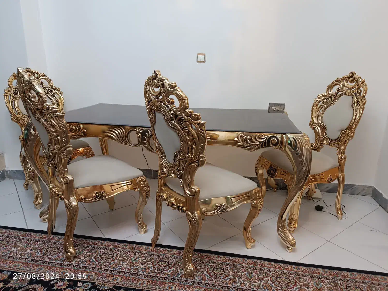 میز ناهار خوری 4نفره برند ماندگار|میز و صندلی غذاخوری|ری, دولت‌آباد|دیوار