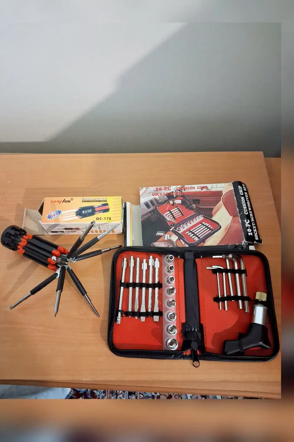 کیف بکس و اچار ۸ کاره چراغ دار با تخفیف|ابزارآلات|کرمان, |دیوار