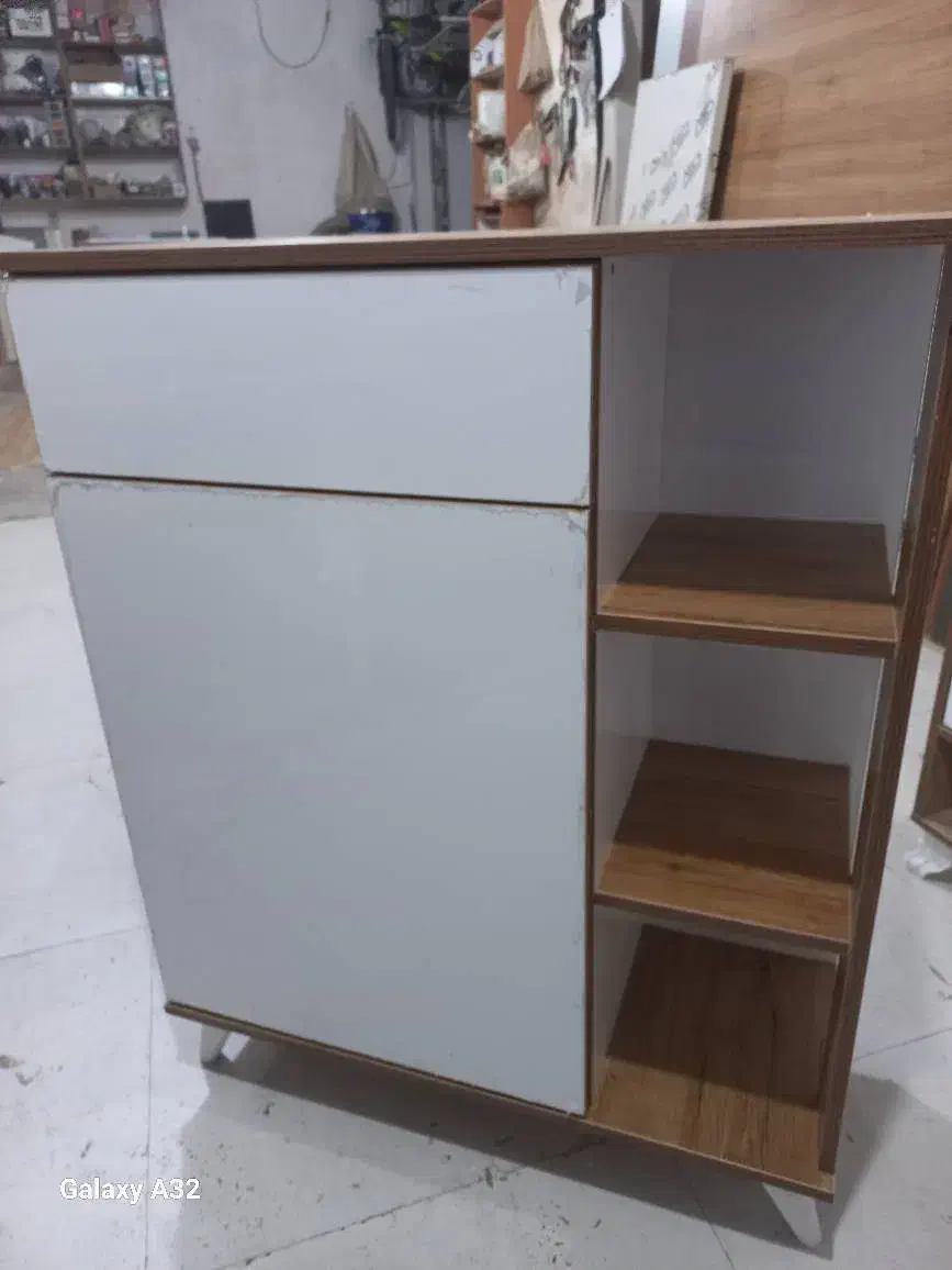 جاکفشی کشو دار مدرن|جاکفشی، کمد، دراور|قدس, شهر‌قدس|دیوار