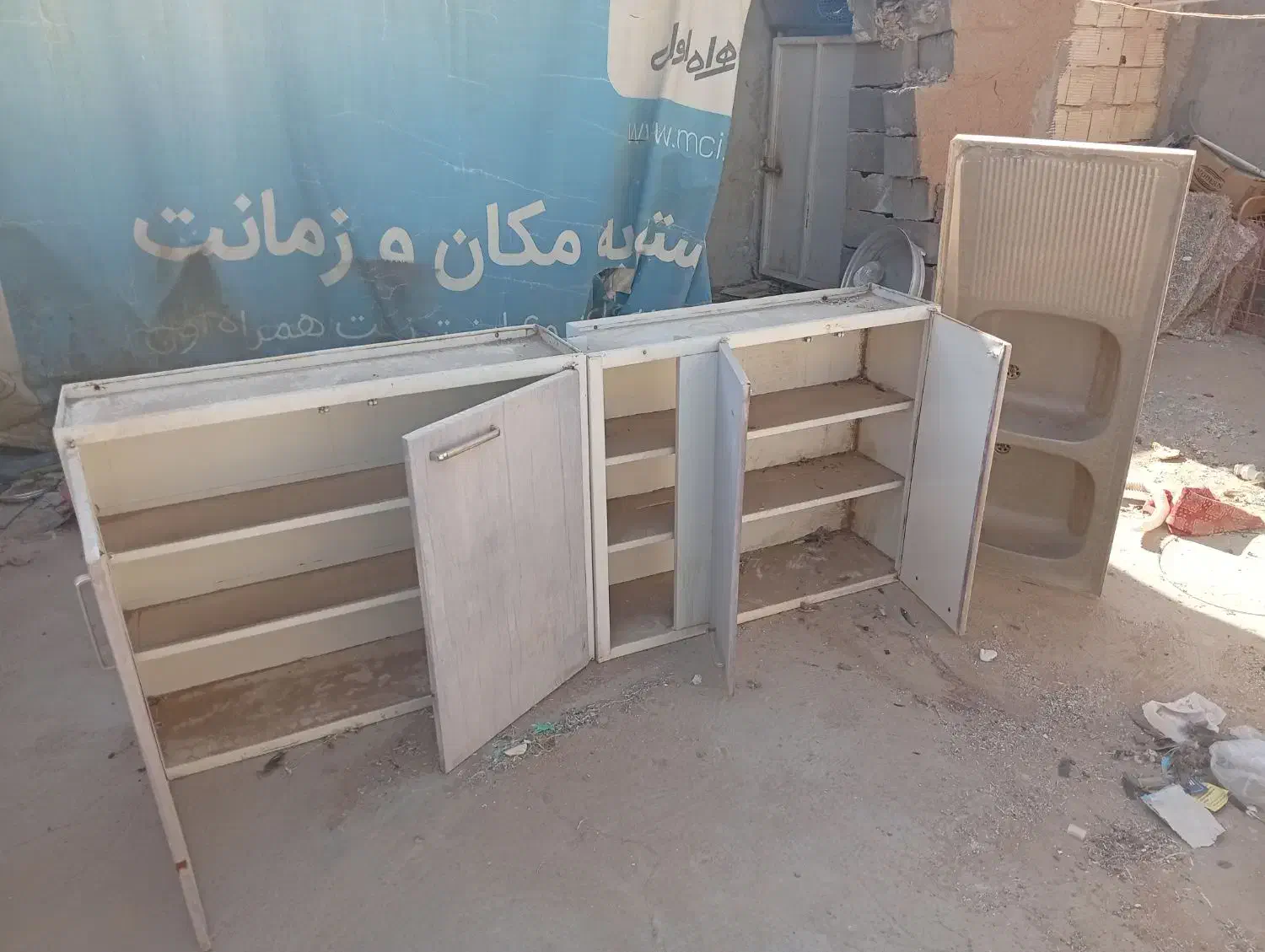 کابینت سالم و سینک دوقلو|مصالح و تجهیزات ساختمان|اشکذر, |دیوار