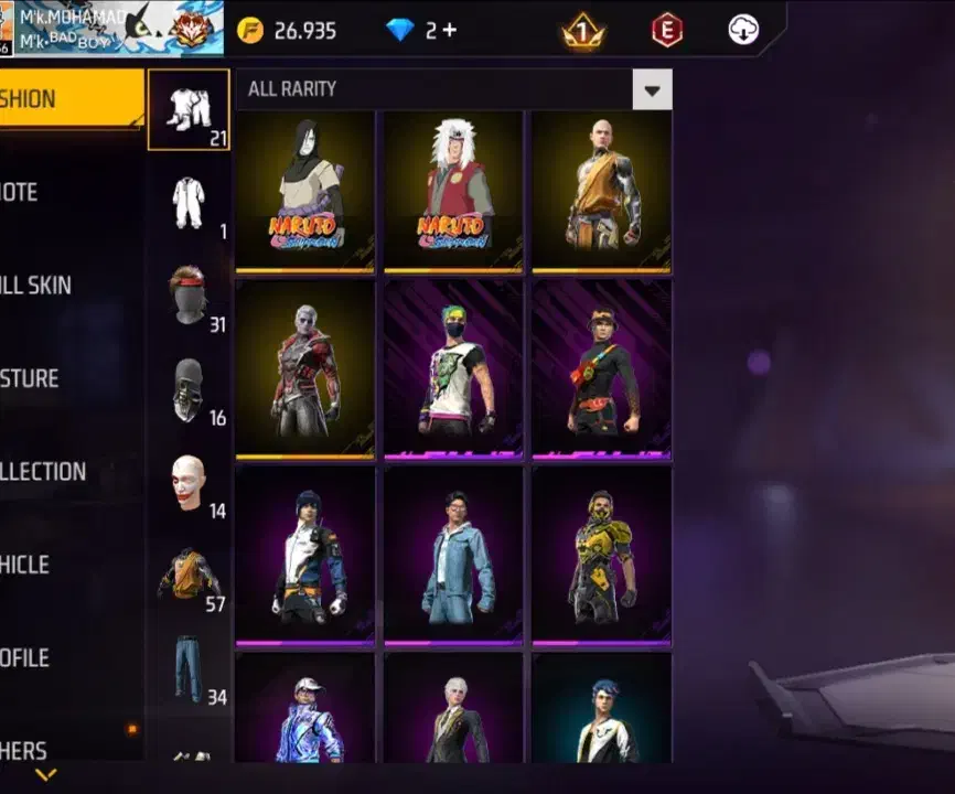 اکانت فری فایر. لول57|کنسول، بازی ویدئویی و آنلاین|چاه داد خدا, |دیوار