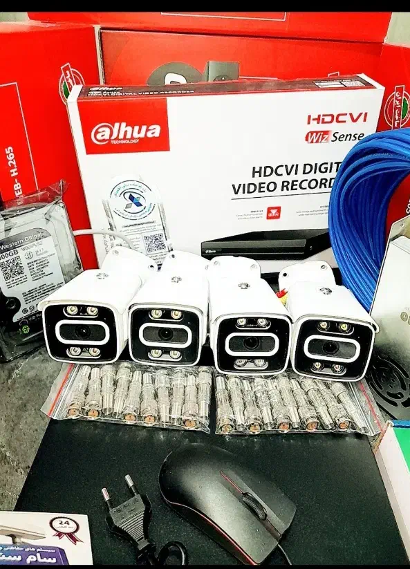 )دوربین مداربسته شلینگی صنعتی چهار دوربینه|دوربین مداربسته|شهرکرد, |دیوار