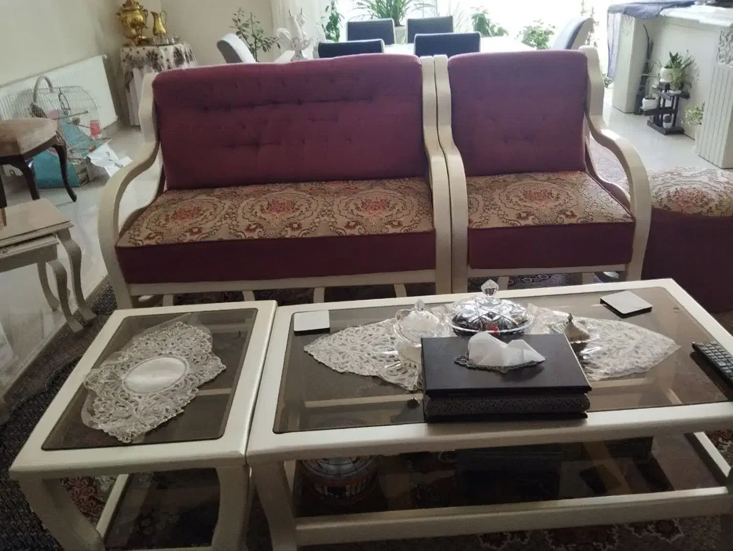 فروش مبلمان 7 نفره|مبلمان خانگی و میز عسلی|مشهد, دانشجو|دیوار