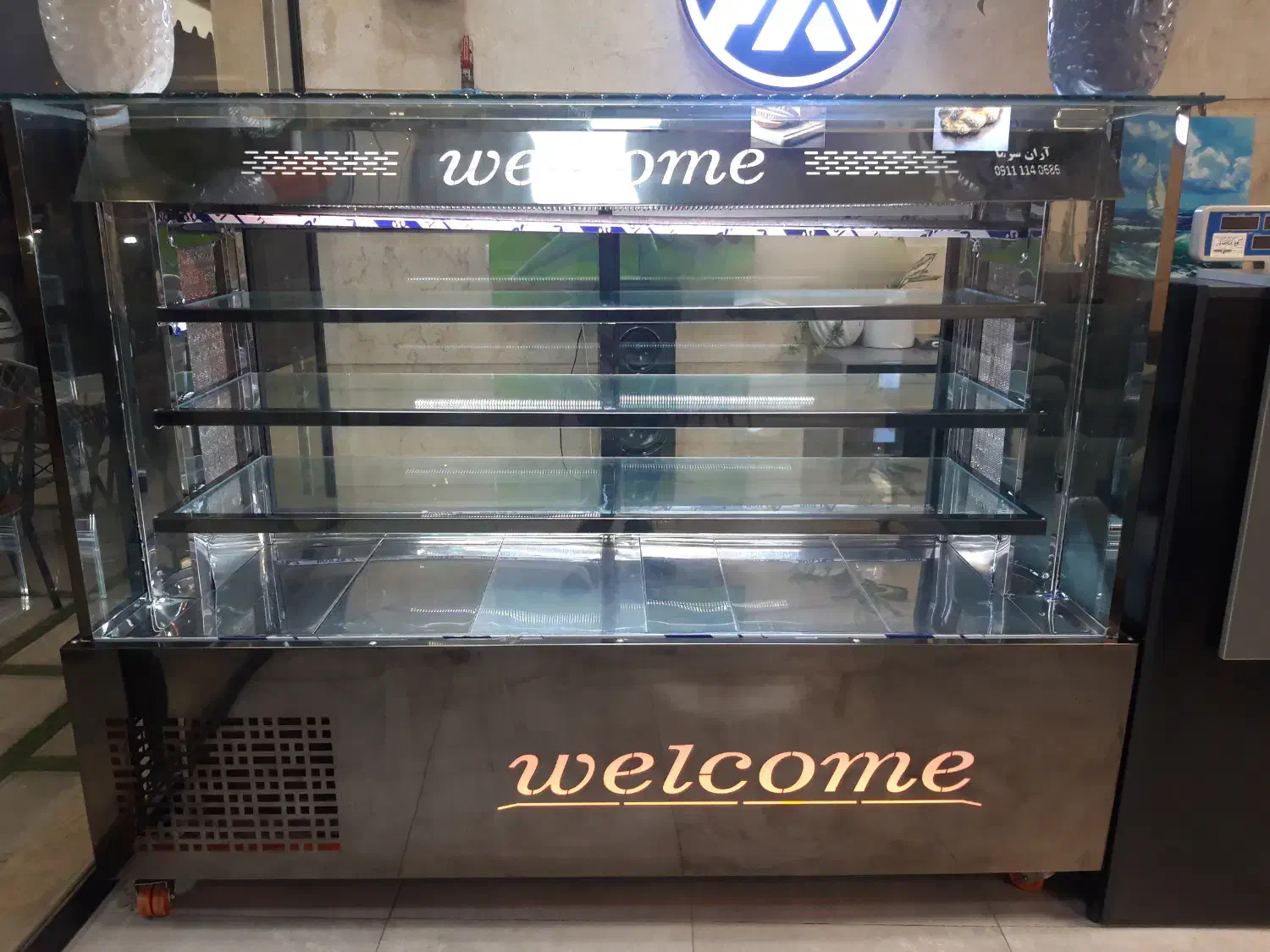 یخچال ویترینی ۲متری در حد نو|فروشگاه و مغازه|بابل, |دیوار