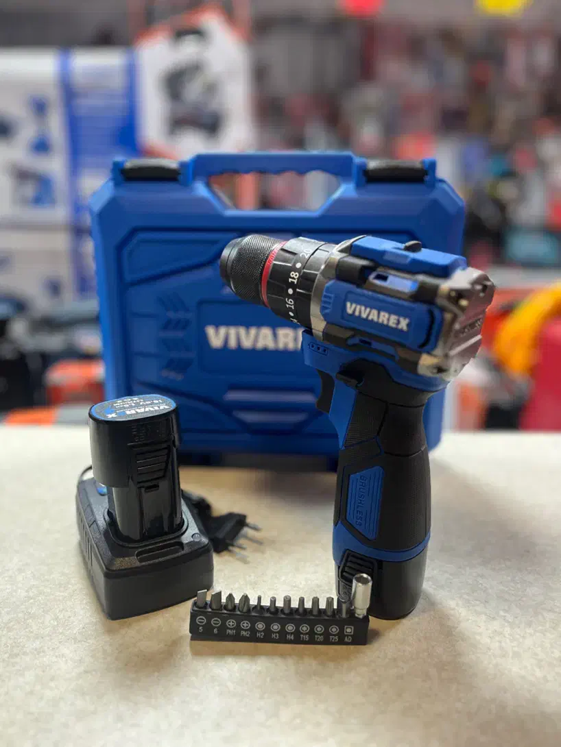 دریل شارژی چکشی ۱۶ ولت ۳نظام فلزی براشلس ویوارکس|ابزارآلات|اصفهان, هفتون|دیوار