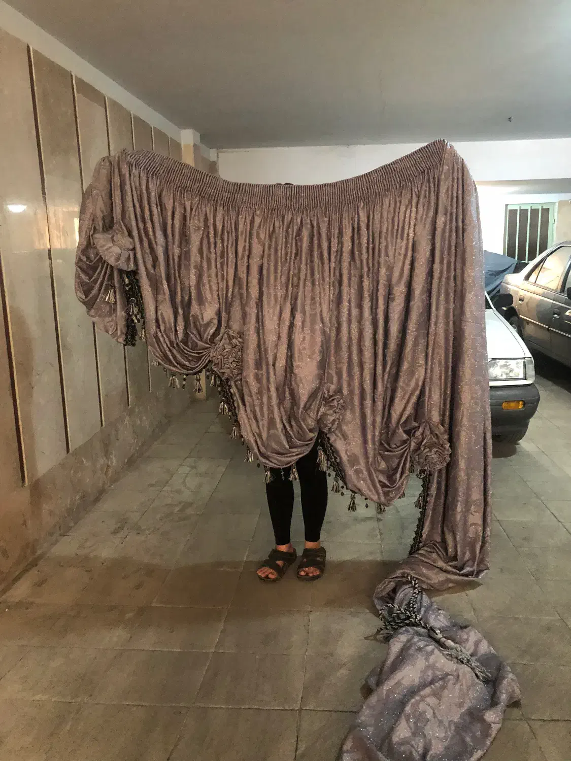 پرده و کوسن و رانر و اویز در|پرده، رانر، رومیزی|تهران, افسریه شمالی|دیوار