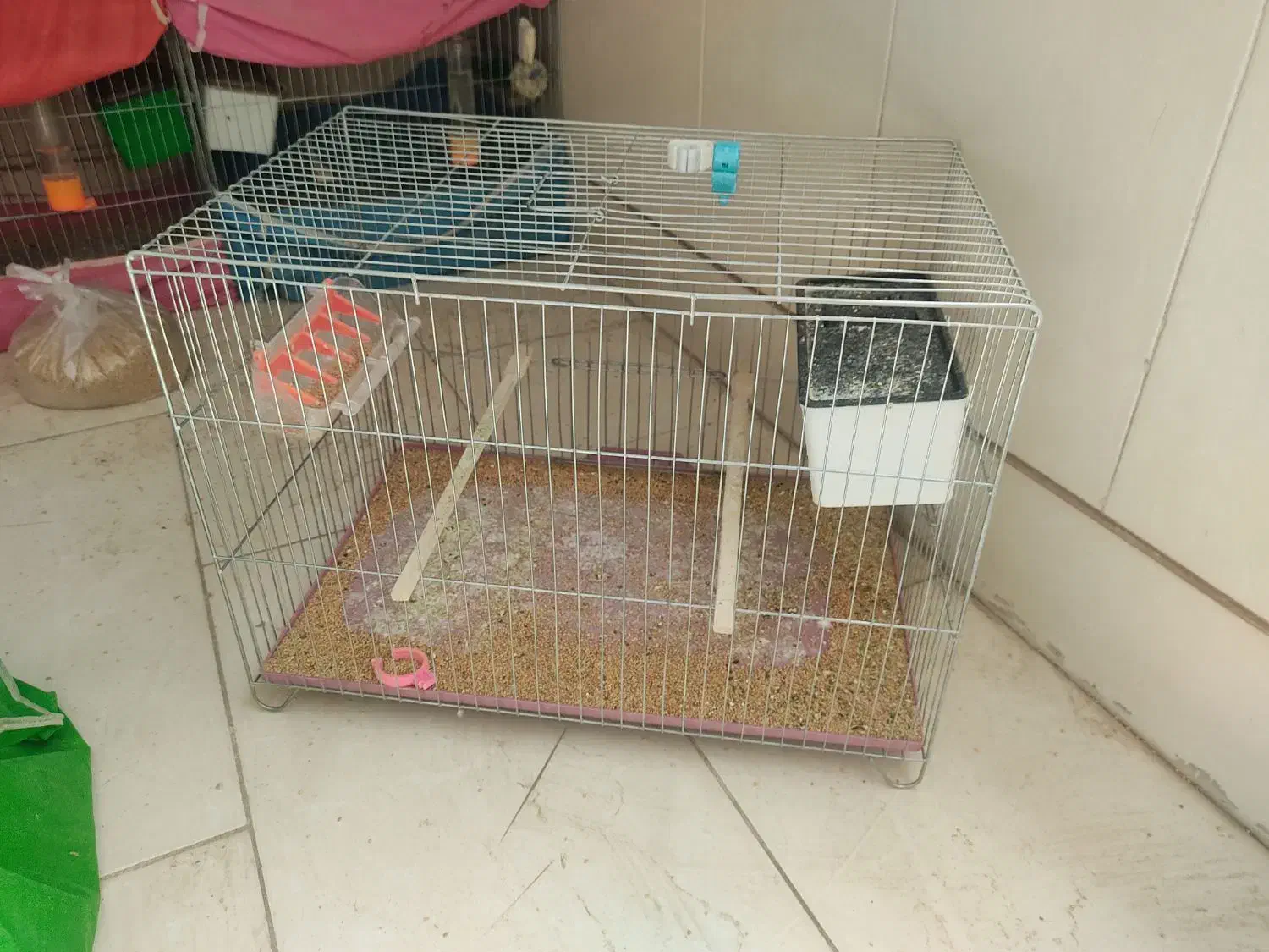 قفس با ابعاد بزرگ مرغ عشق عروس هلندی فنچ قناری و..|لوازم جانبی حیوانات|شهرضا, |دیوار