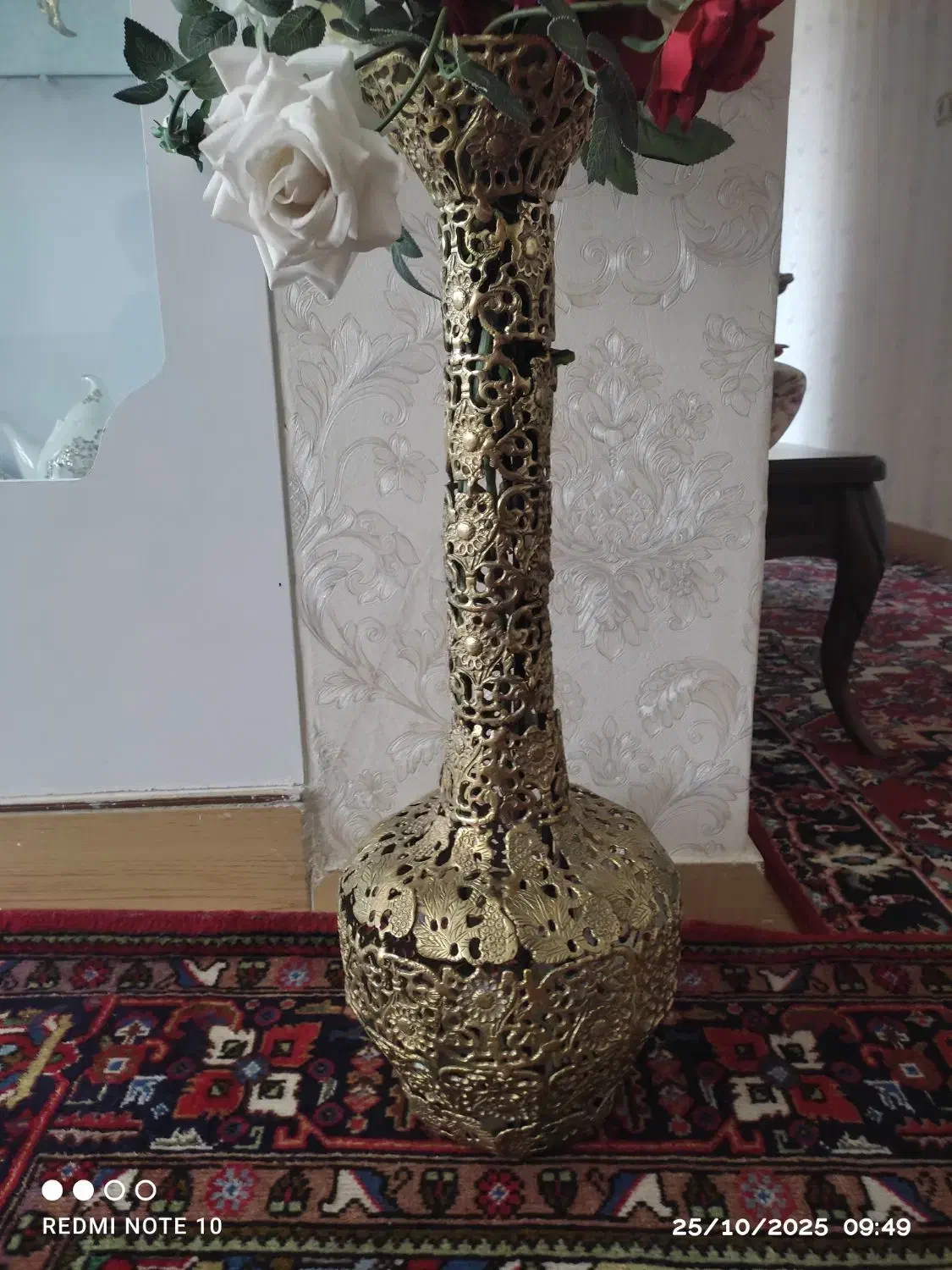 گلدان برنز|گل مصنوعی|مراغه, |دیوار