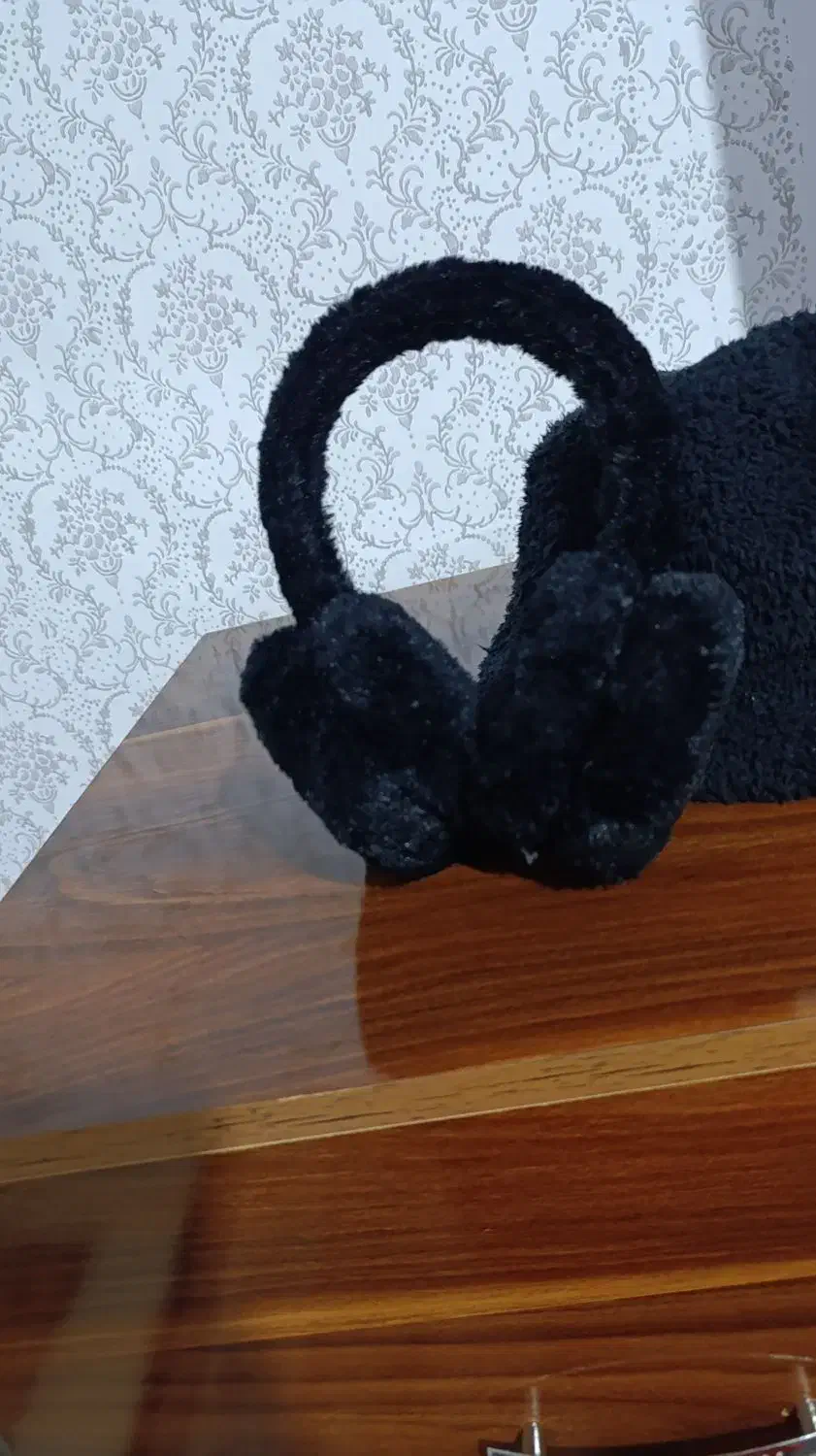 کلاه باکت و گوش گیر تدی مدل هدفونی مشکی|لباس|کرمانشاه, |دیوار