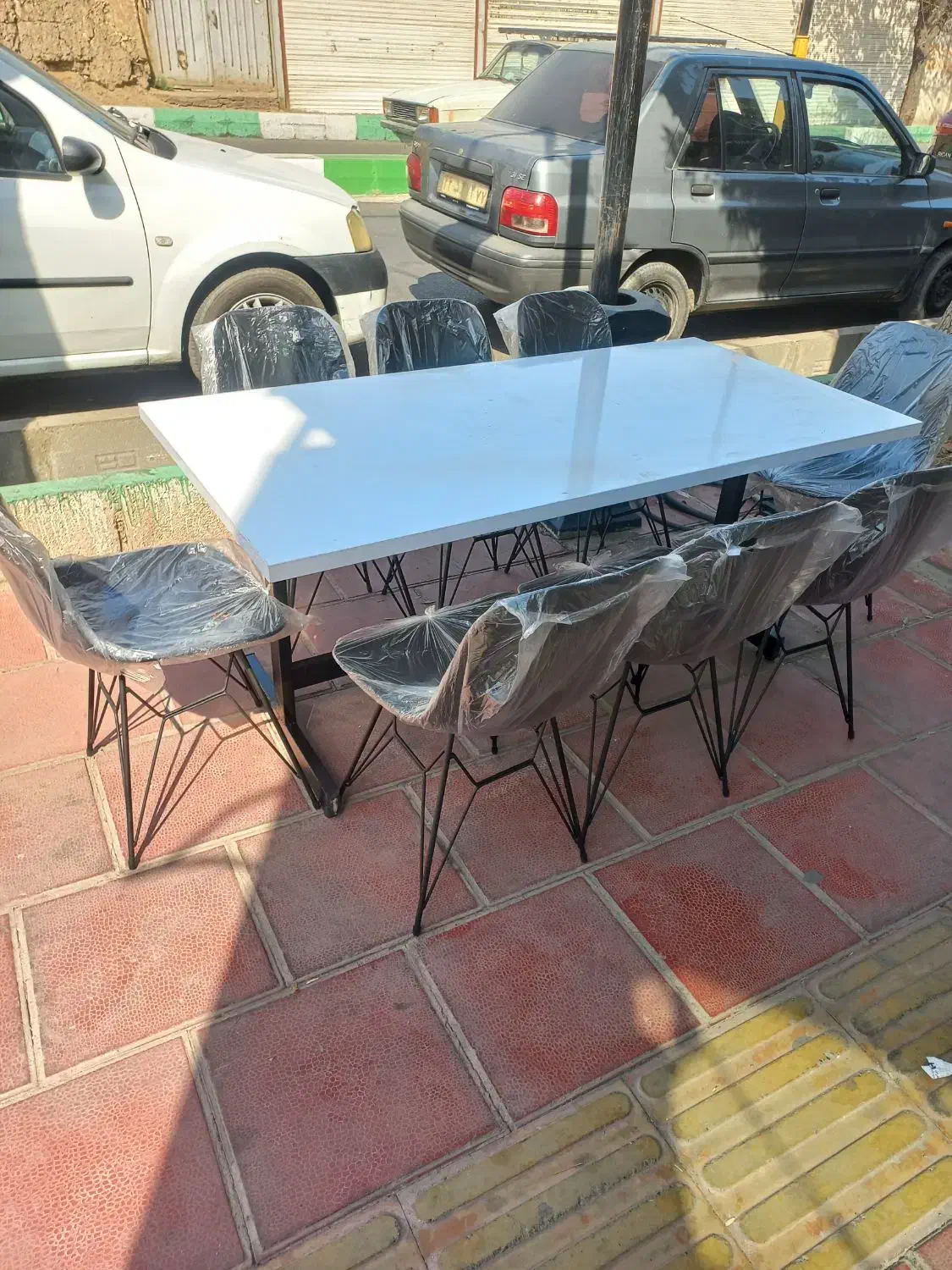 ست میز و صندلی مدرن فلزی علوی|کافی‌شاپ و رستوران|ری, صالح‌آباد شرقی|دیوار