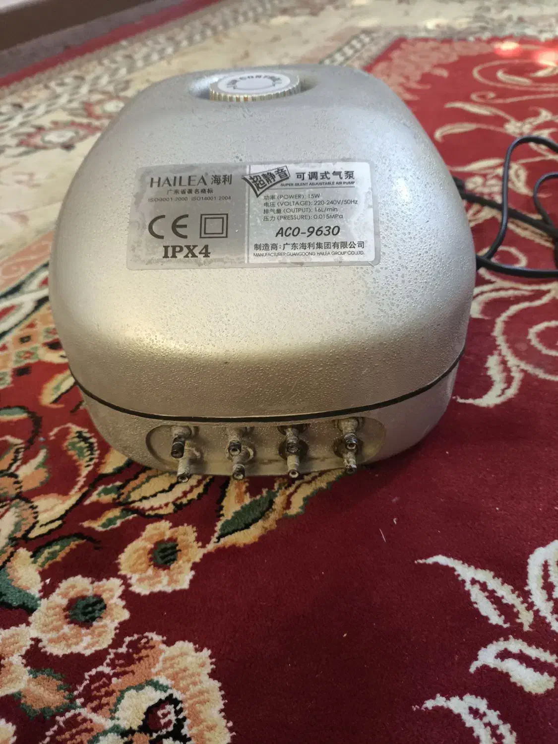 پمپ هوا آکواریوم هایلا مدلACO-9630 با ۸ خروجی|ماهی|اهواز, کوی جواهری|دیوار