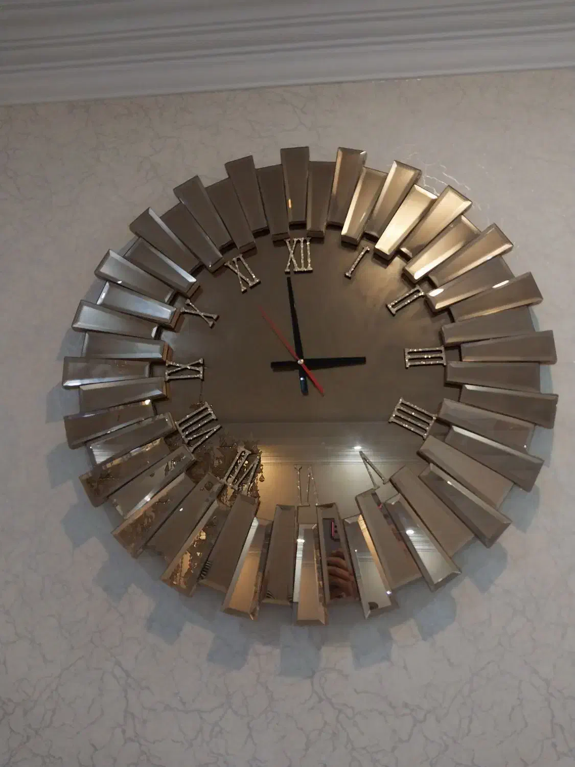 ساعت دیواری آینهای|ساعت دیواری و تزئینی|قرچک, مهدیه|دیوار