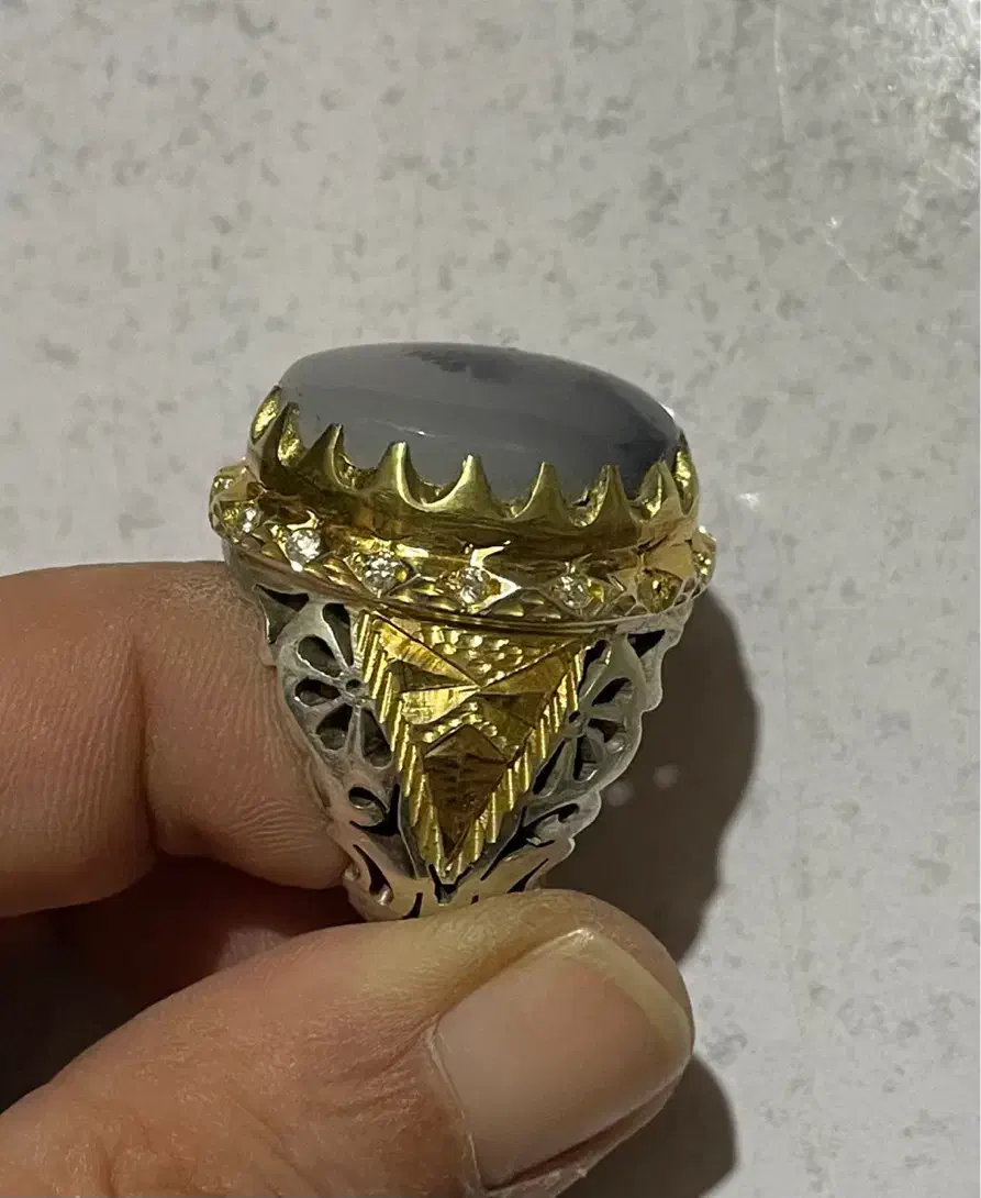 انگشتر نقره دست ساز شجر قاین تک درخت|جواهرات|گرگان, |دیوار